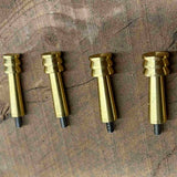 Jagged cleaning tip,brass 8-32 steel thread, made in the USA