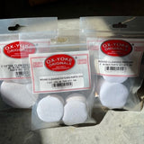 Ox-Yoke 100% Cotton Round Cleaning Patches - select size - 100 qty