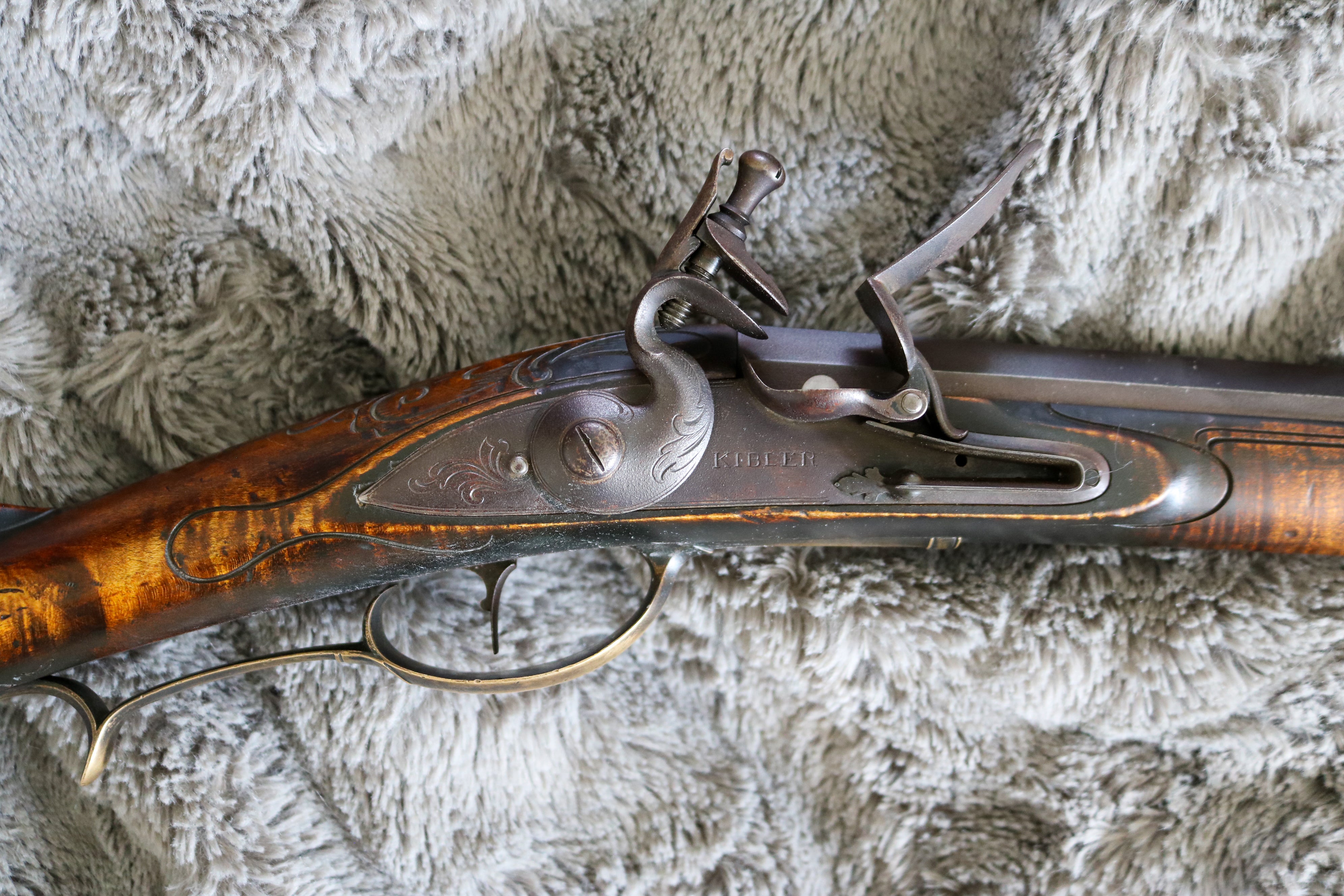 Hospice Rifle Raffle - Carved Woodsrunner – Kibler's Longrifles