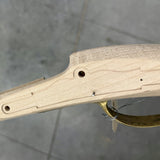 Kibler's Longrifles Quick Ship Woodsrunner Rifle kit #5027, .50 caliber Fancy Maple stock, wrist detail