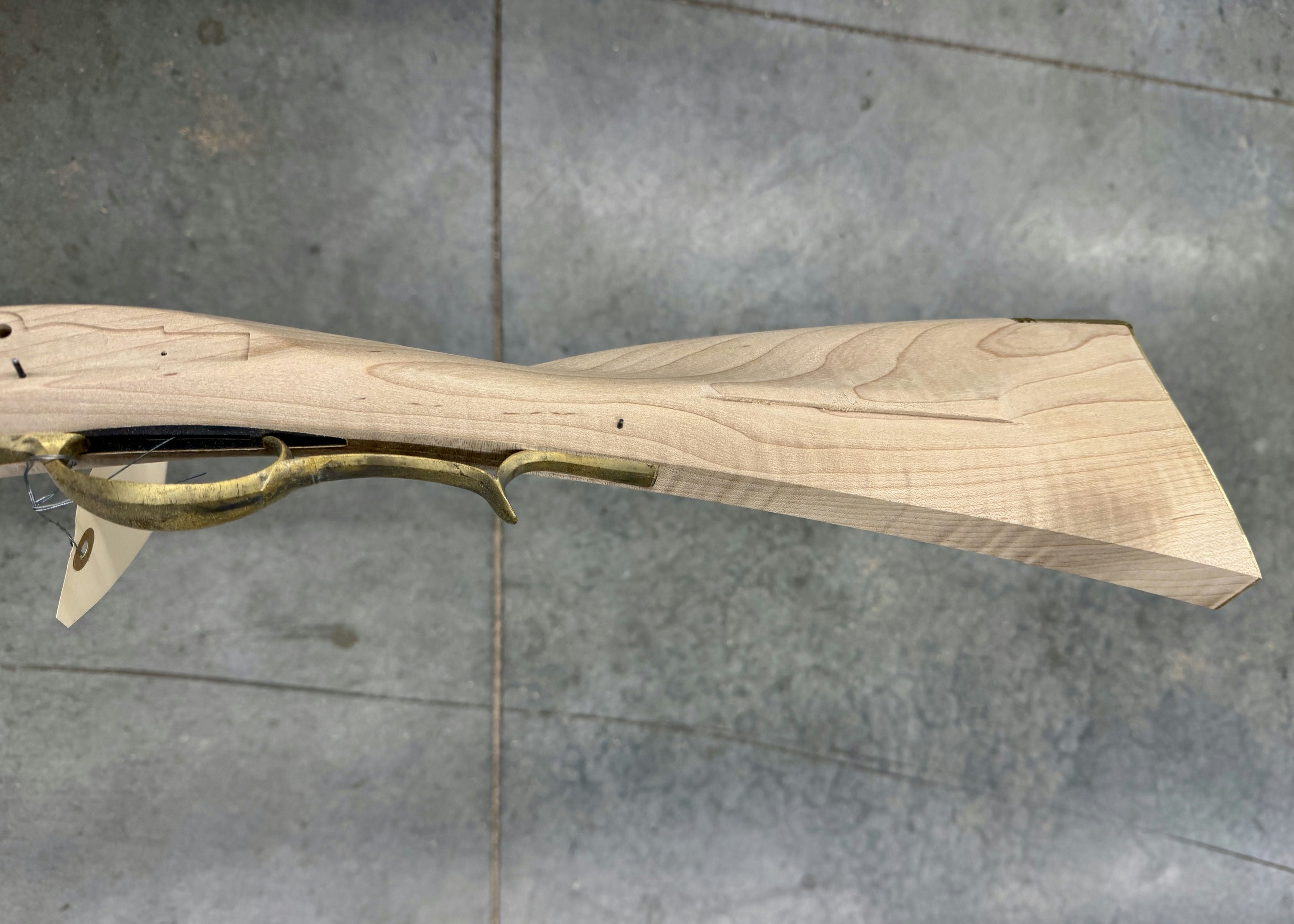Kibler's Longrifles Quick Ship Woodsrunner Rifle kit #5027, .50 caliber Fancy Maple stock, buttstock other side