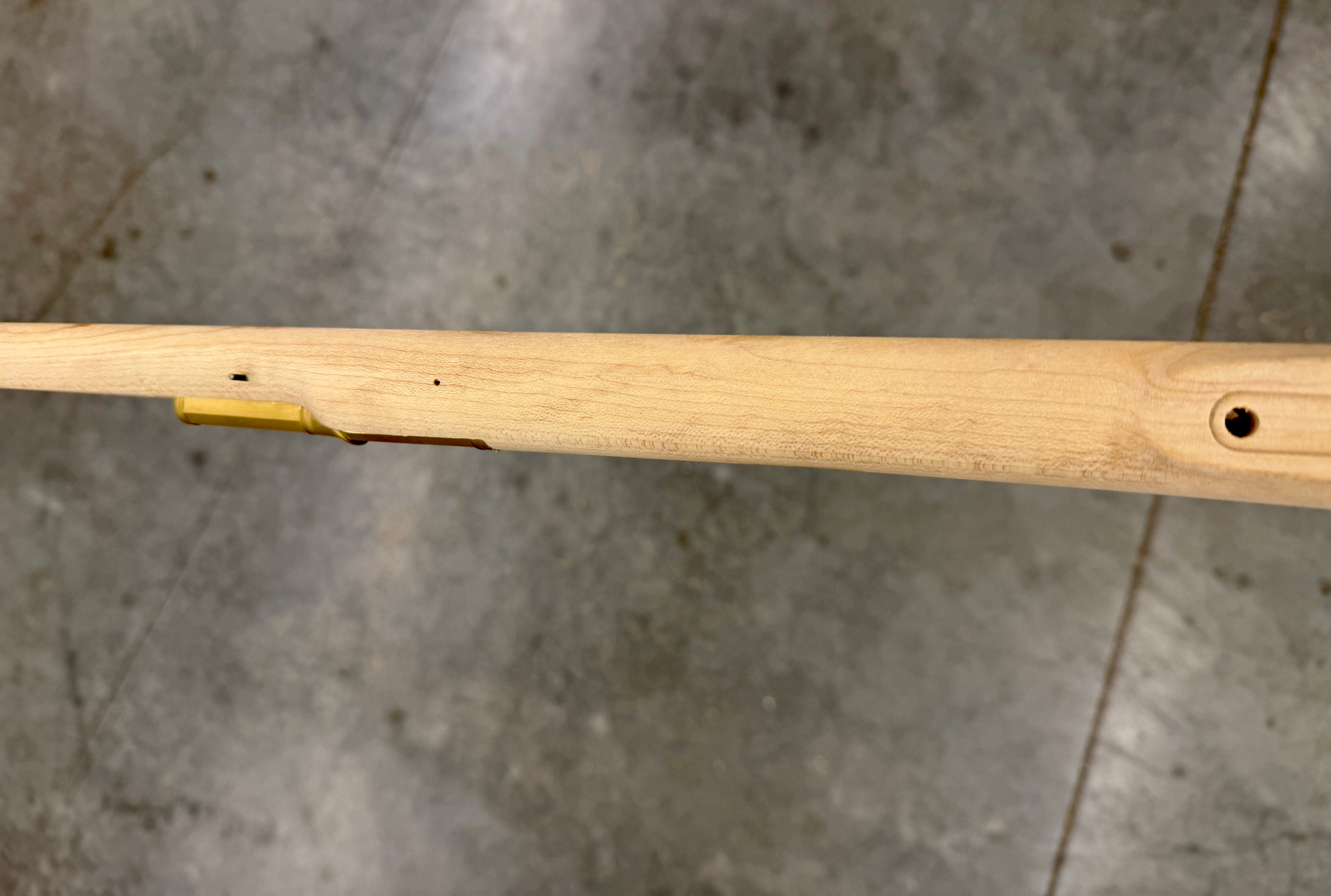 Kibler's Longrifles Quick Ship Woodsrunner Rifle kit #5030, .45 caliber Maple stock, entry pipe area