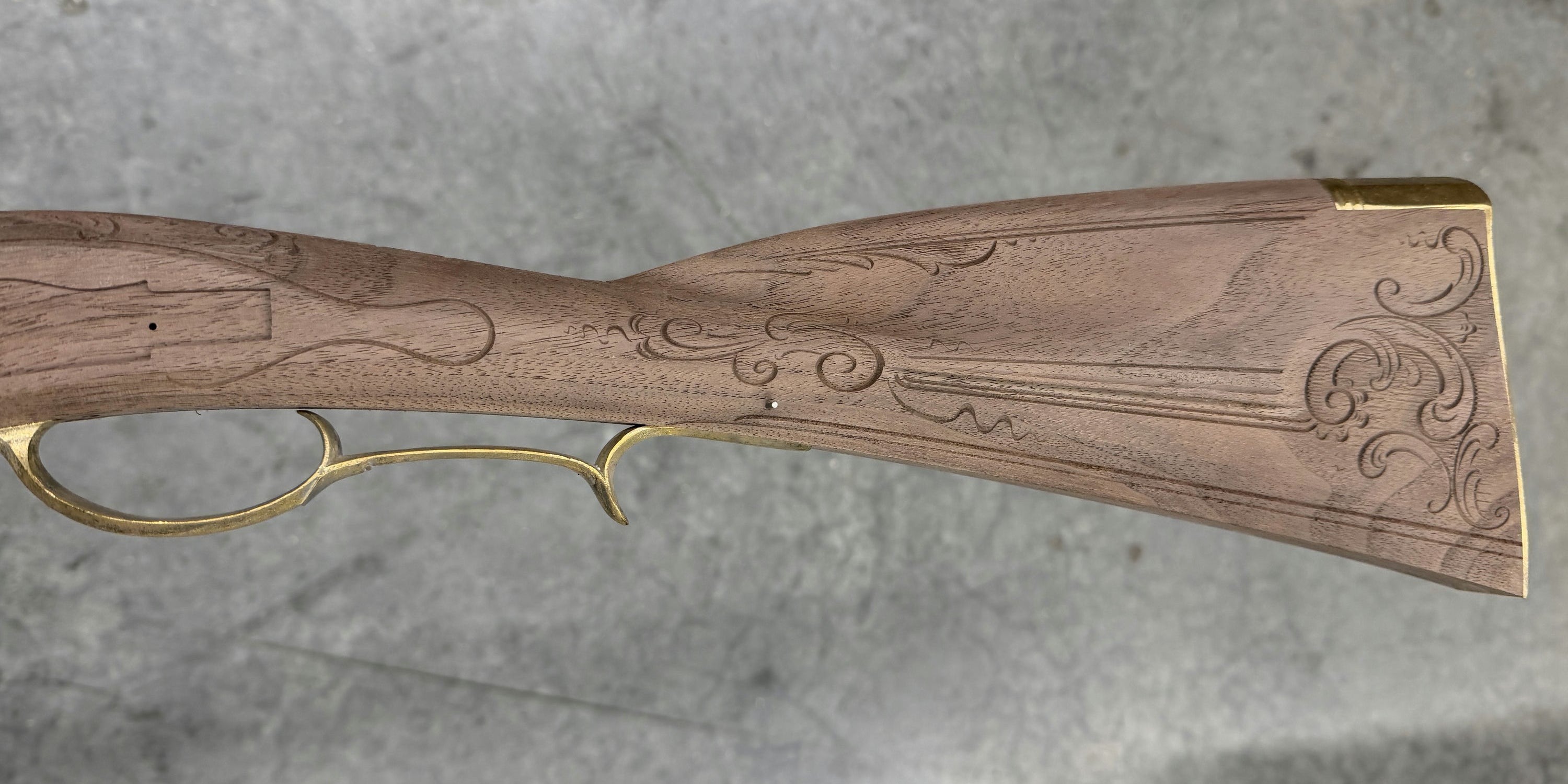 Kibler's Longrifles Quick Ship Incise Carved Woodsrunner kit #5050, .50 Walnut