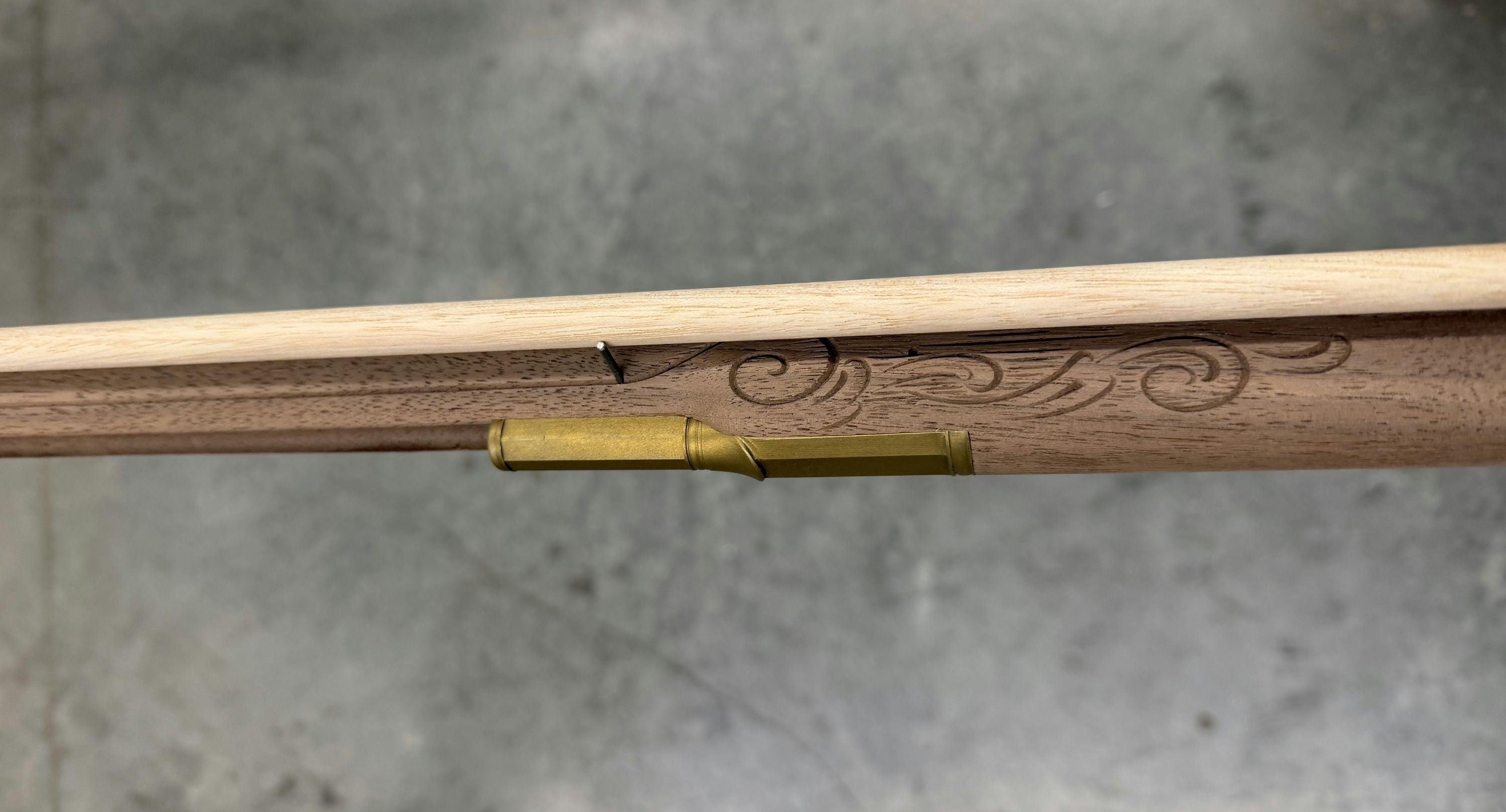 Kibler's Longrifles Quick Ship Incise Carved Woodsrunner kit #5050, .50 Walnut