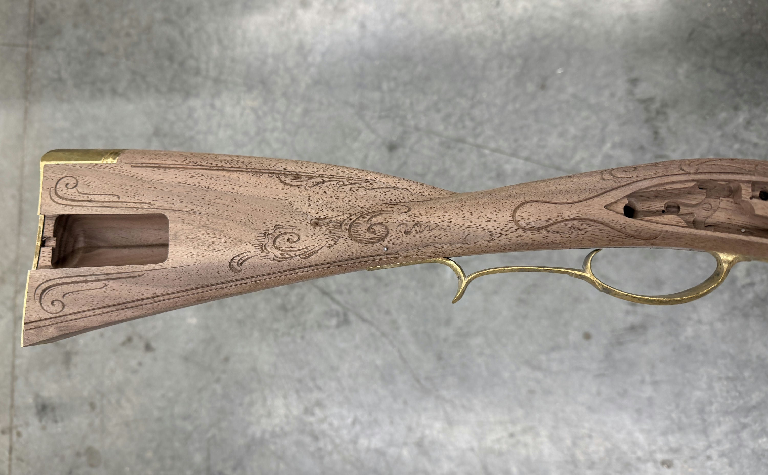 Kibler's Longrifles Quick Ship Incise Carved Woodsrunner kit #5050, .50 Walnut