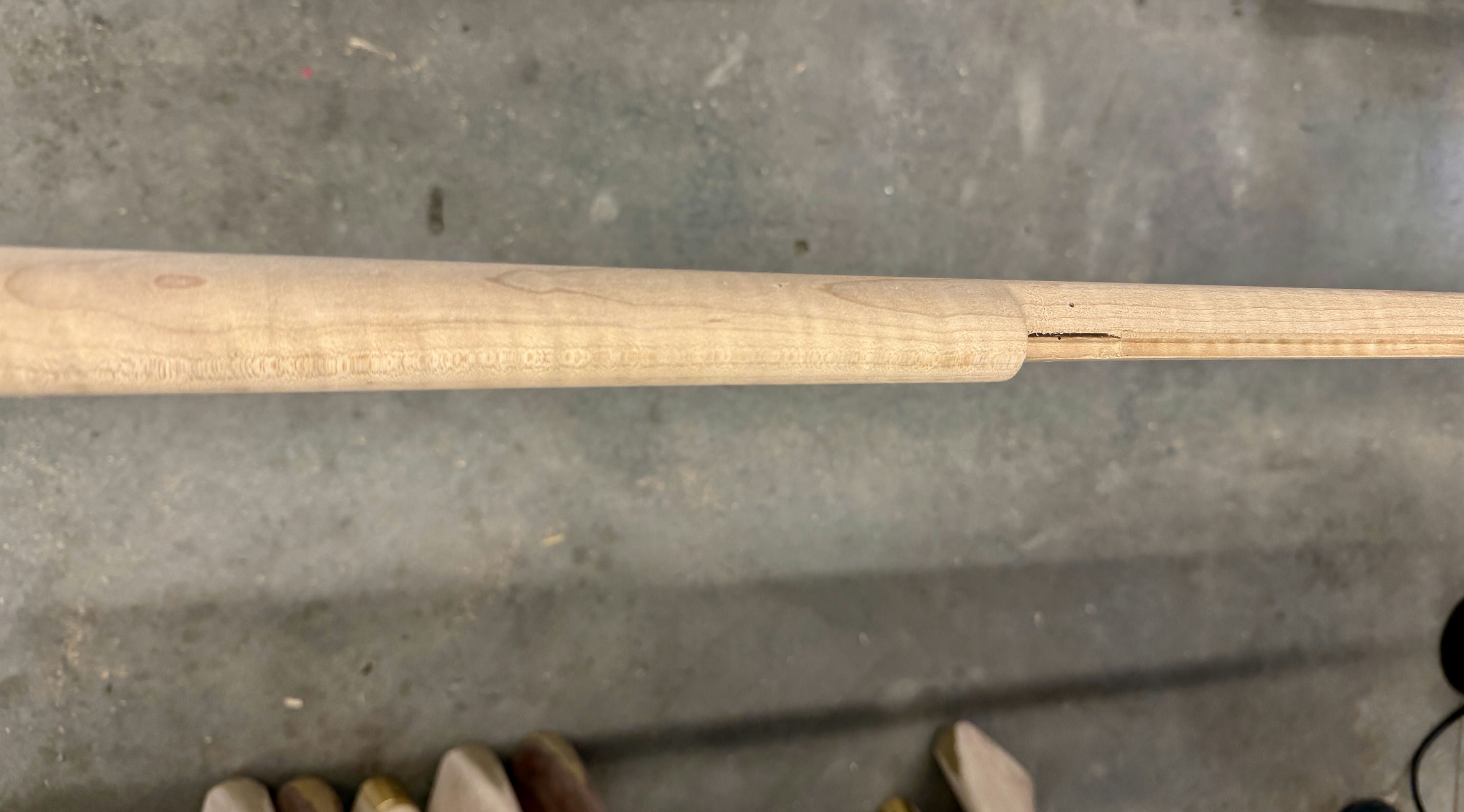 Kibler's Longrifles Quick Ship Southern Mountain Rifle kit #7044, .45 caliber Extra Fancy Maple stock, ramrod channel detail