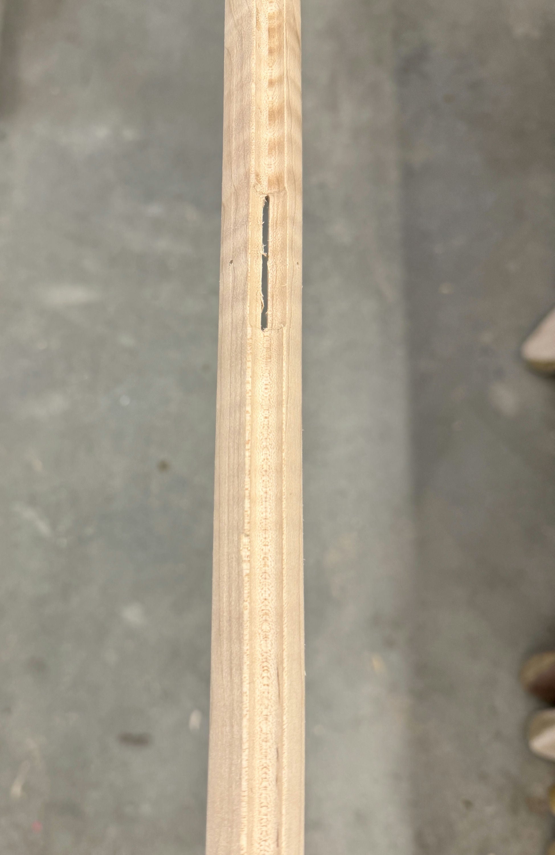 Kibler's Longrifles Quick Ship Southern Mountain Rifle kit #7044, .45 caliber Extra Fancy Maple stock, detail view