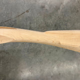 Kibler's Longrifles Quick Ship Appalachian Barn Gun kit #BG002, .50 Fancy Maple, wrist and lock mortise detail