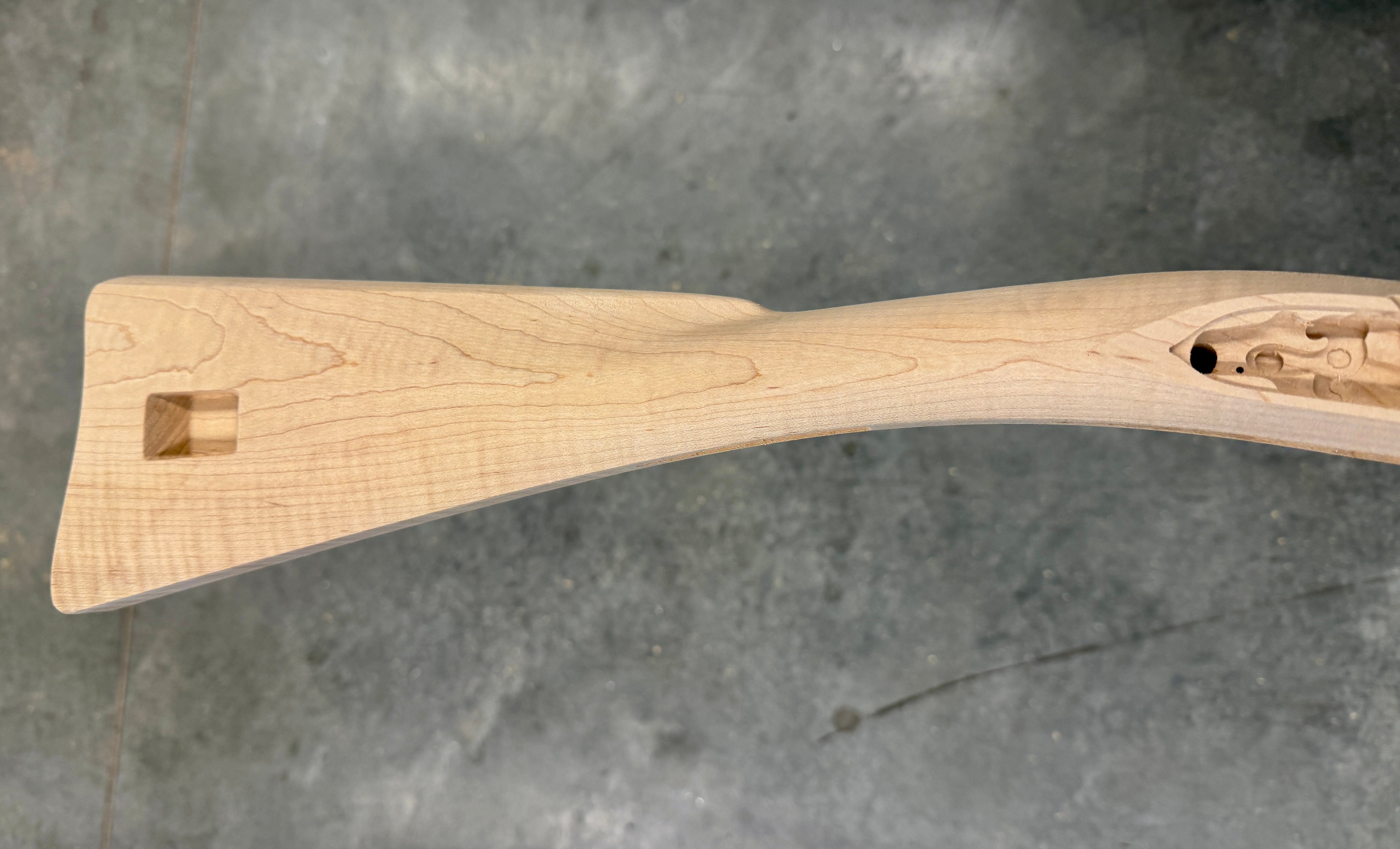 Kibler's Longrifles Quick Ship Appalachian Barn Gun kit #BG002, .50 Fancy Maple, butt and lock mortise