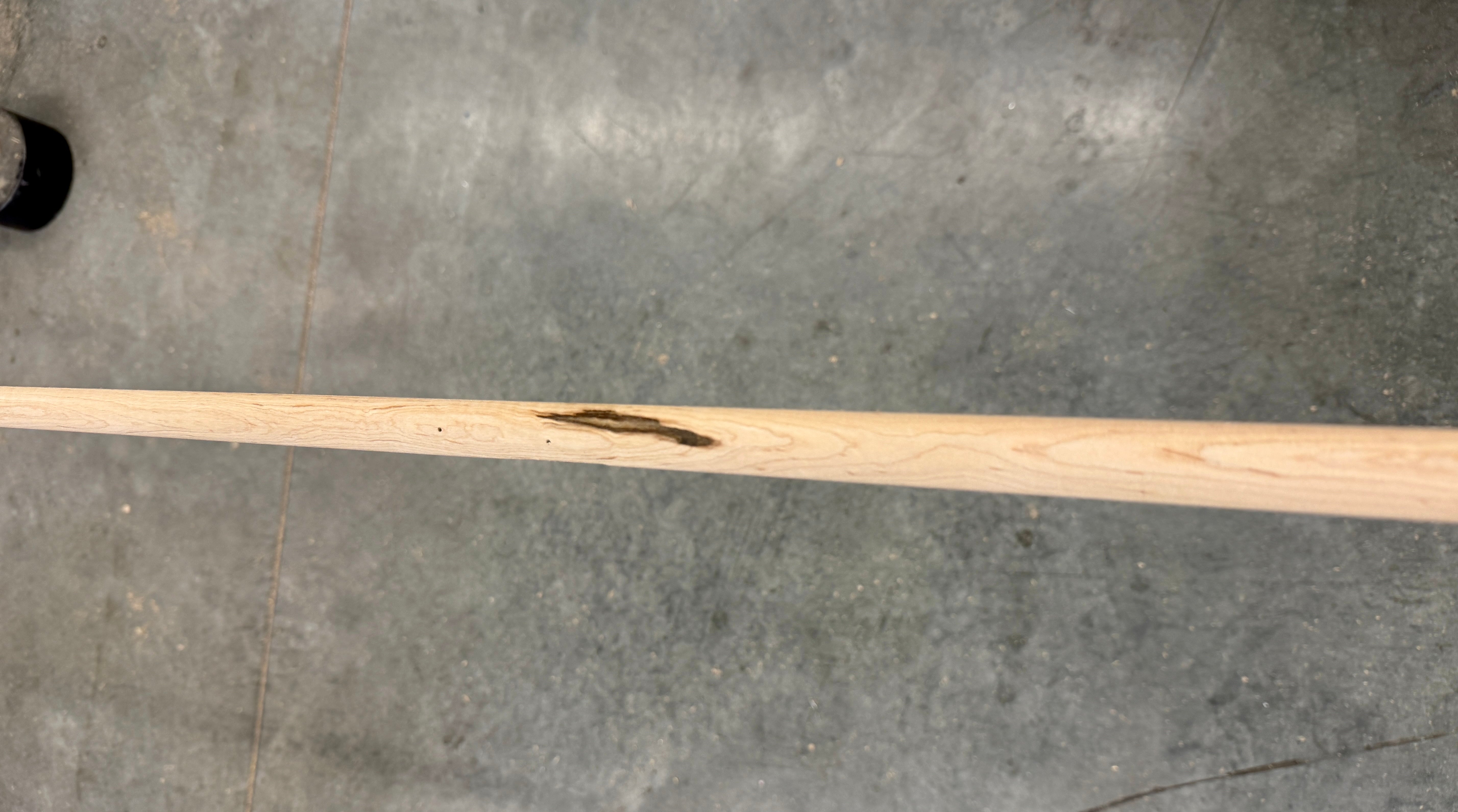 Kibler's Longrifles Quick Ship Appalachian Barn Gun kit #BG002, .50 Fancy Maple, dark stain streak on barrel channel