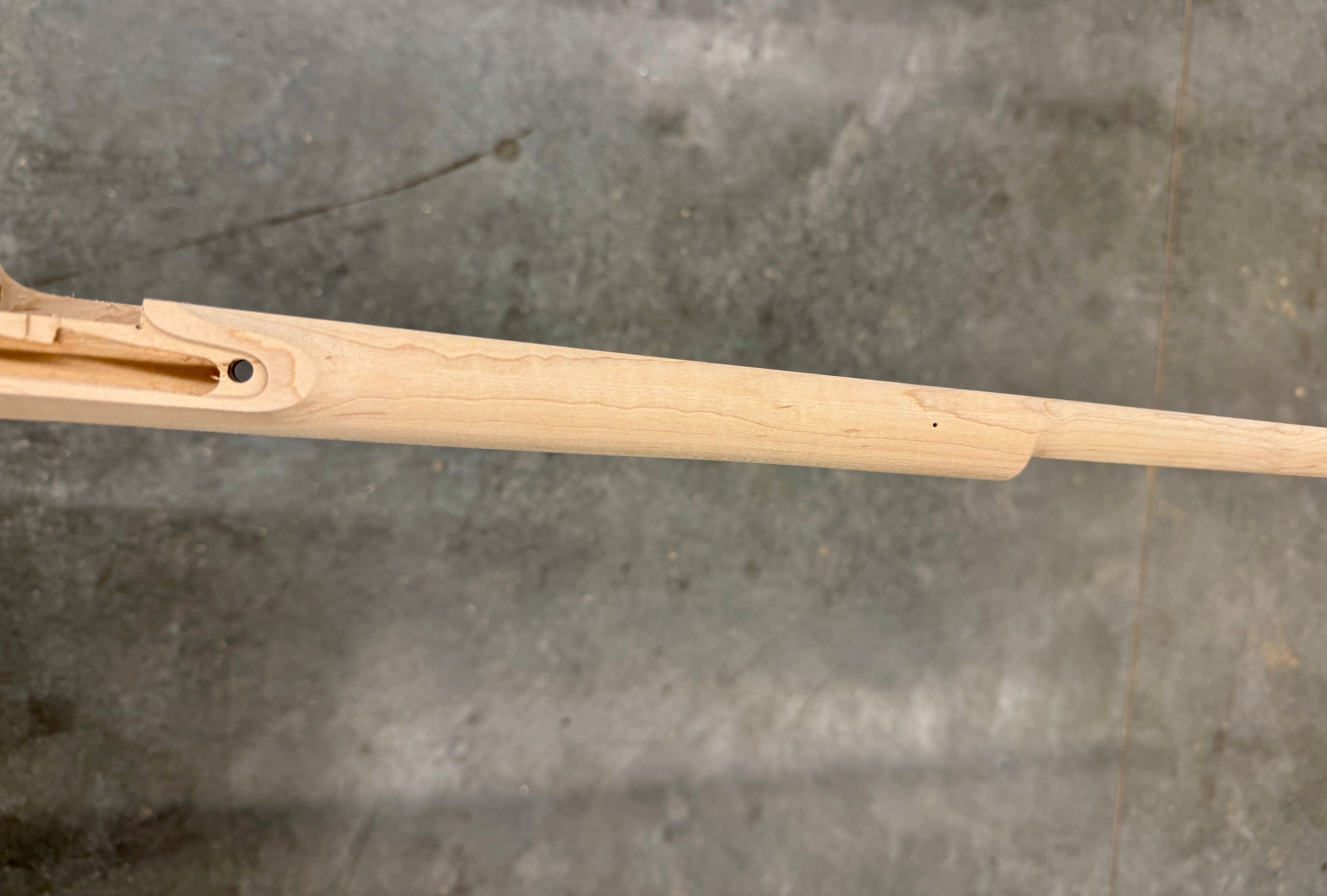Kibler's Longrifles Quick Ship Appalachian Barn Gun kit #BG002, .50 Fancy Maple, forend and breech