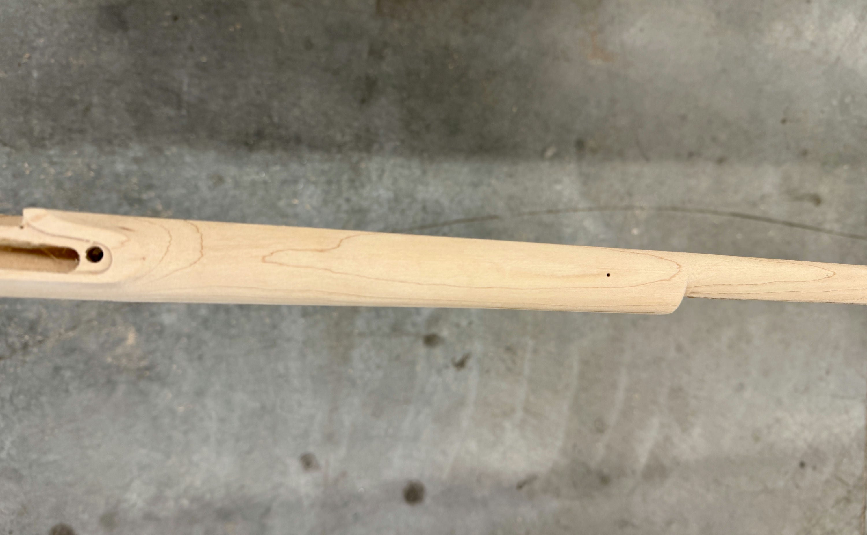 Kibler's Longrifles Quick Ship Appalachian Barn Gun kit #BG005, .50 Plain Hard Maple, ramrod pipe detail